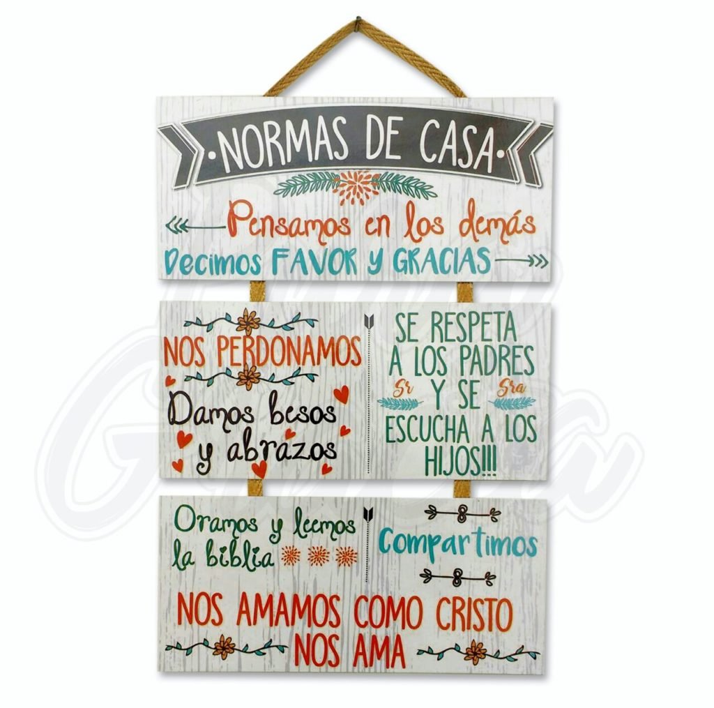 Retablo trio Normas de Casa Librería Elim Retablo trio Normas de Casa Librería Elim
