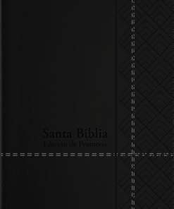 Biblia RVR60/De Promesas/Tamaño Manual/Negro/Imitacion Piel