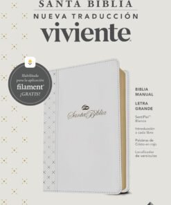 Biblia Manual NTV/ Imitación Blanco/ Letra Grande/ Filament